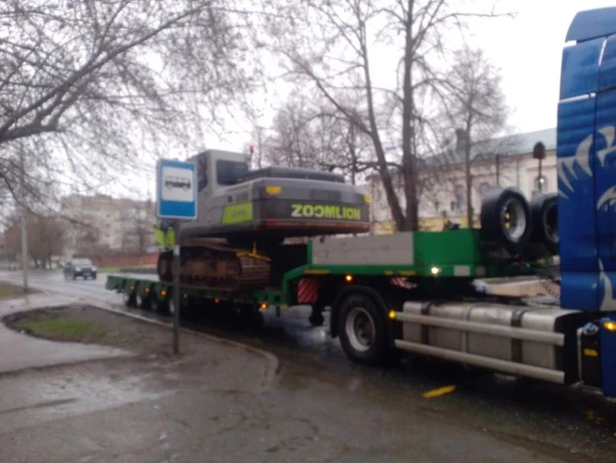 Перевозка экскаватора из Казани в Алексеевск